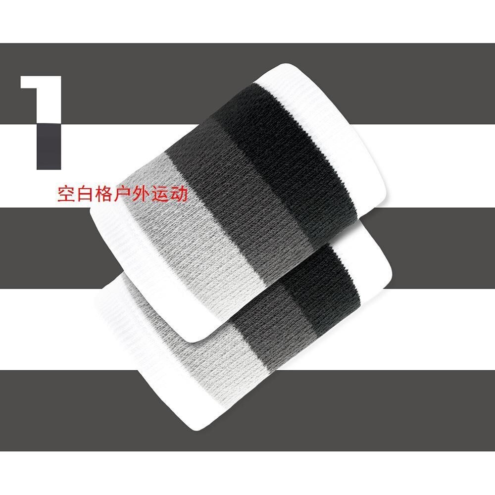 Wrist wristbands girls small fresh sports wipe sweat basketball autumn and winter warm cute pink rainbow striped wristbands: black