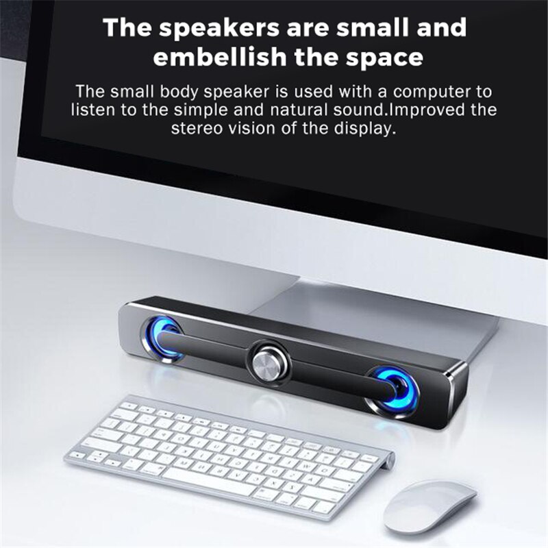 Bedrade Speaker Sound Bar Stereo Bass Subwoofer Audio Aux Speaker Surround Sound Bar Doos Voor Computer Tv Pc Laptop Speakers