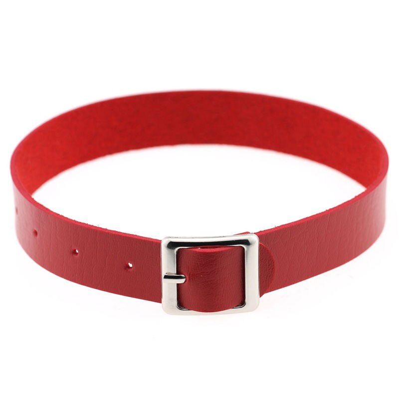 Punk Rock collana in pelle PU gotica cuore tondo Spike rivetto colletto con borchie girocollo collana a catena regalo fatto a mano gioielli per il corpo: 10