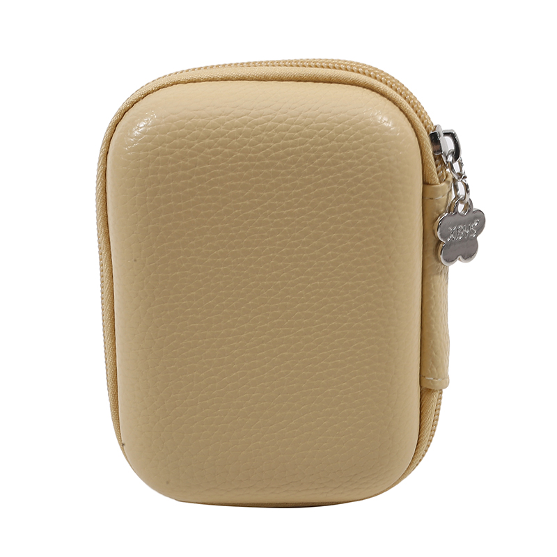 Sac de rangement portable en cuir Élpour gadgets numériques, mini coque rigide, étui de chargeur pour écouteurs, câble de données, évaluation de disque U: MULTI