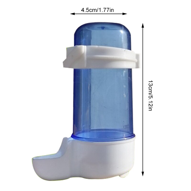 240ML Bird Water Feeder Automatic Hanging Bird Waterer Parrot Food Dispenser for Cage Water Container Bird Feeders Legendog: Blue White