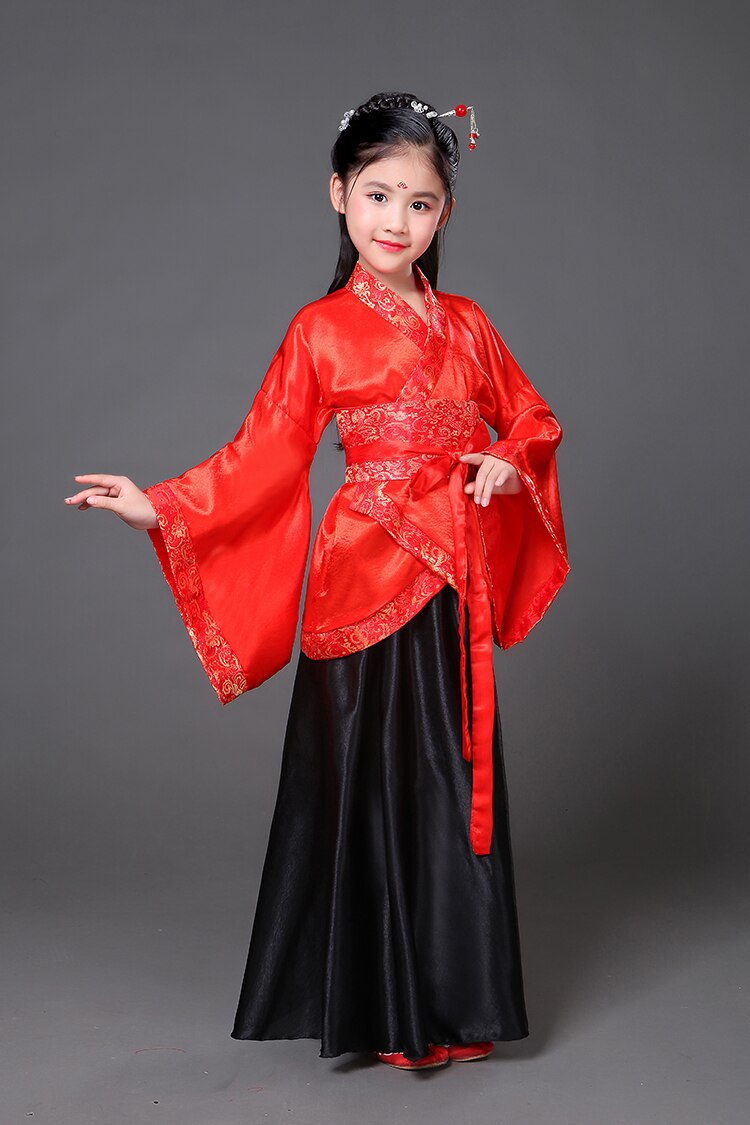 Meisjes traditionele oude chinese kostuum chinese traditionele tang hanfu jurk kind kleding cosplay fairy dance kids kinderen