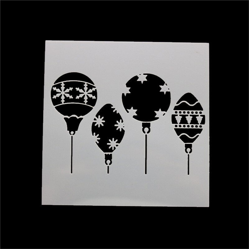 1pc Stencils DIY Merry Christmas Decorations for Home Drawing Cut Template Kids Painting Album Scrapbooking Stationery Supplies: 1