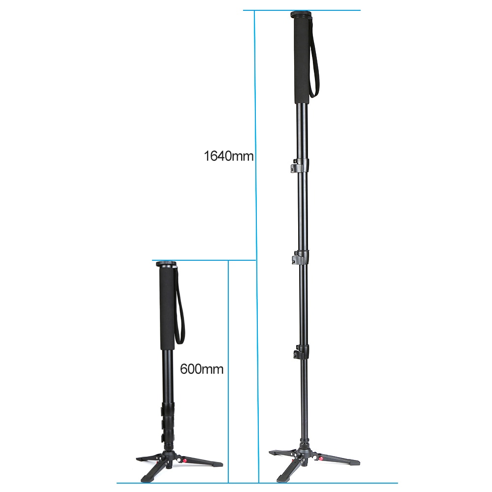 Multifunctionele Fotografie Camera Monopod Aluminium statief voor camera met Afneembare Statief Stand Base statief accessoires