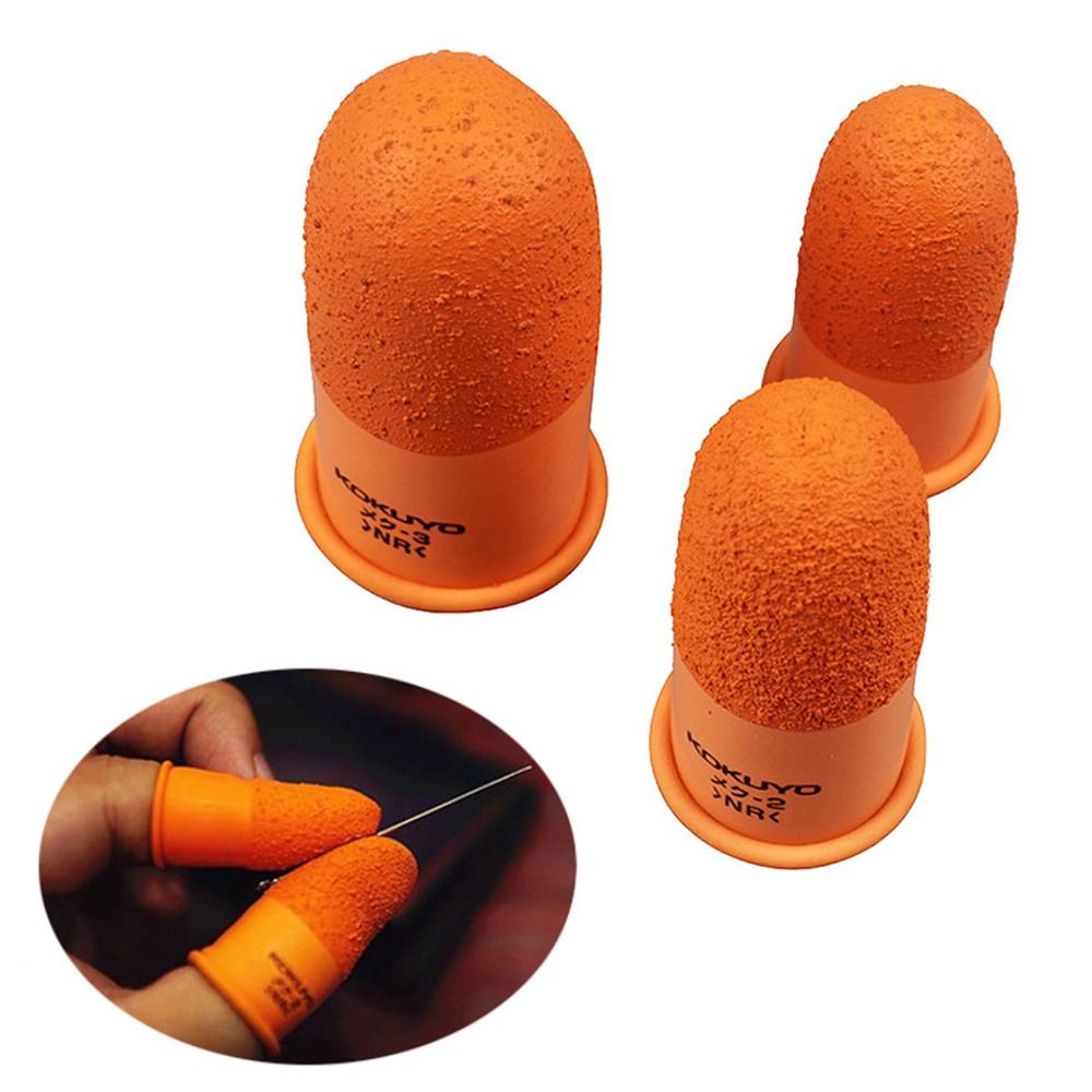 Antislip Vingerhoes Multifunctioneel Tellen Naaien Handgemaakte Vingertoppen Beschermhandschoenen Oranje Vingerbedjes Veiligheidsbenodigdheden