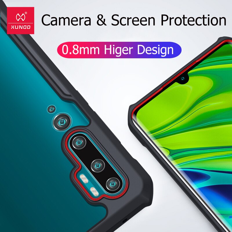 For Xiaomi Mi Note 10 Case XUNDD Airbags Shockproof Transparent Back Cover for Xiaomi CC9 Pro capa for Xiaomi Note10 Pro чехол