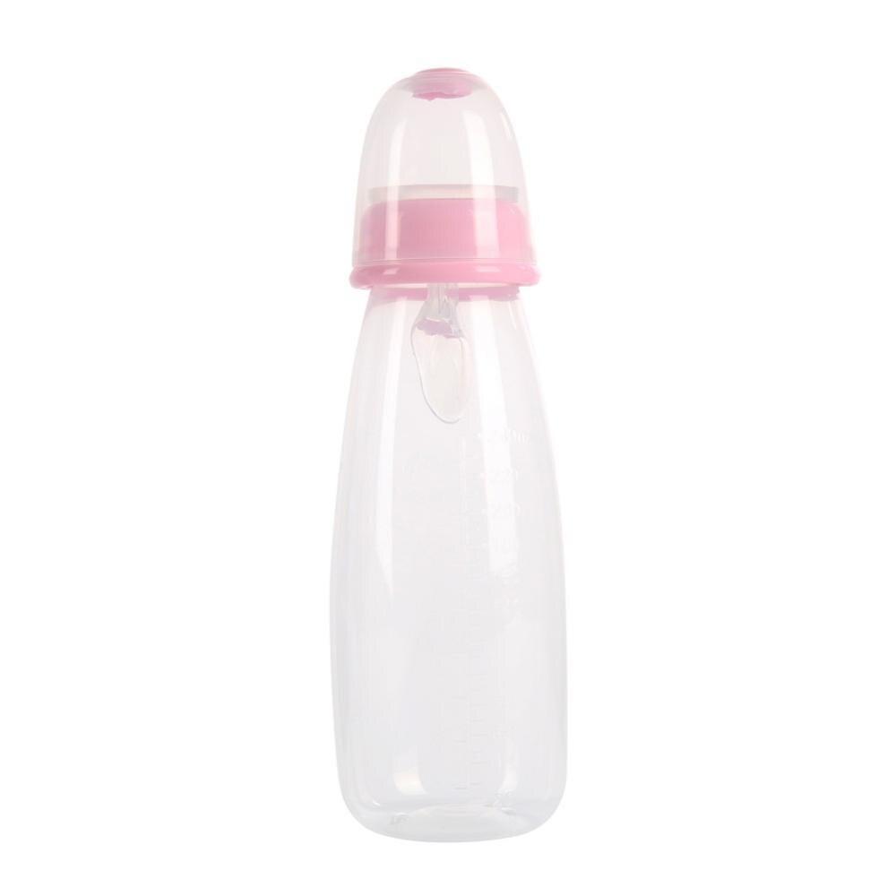 Baby Feeding Silicone Bottle With Spoon Food Supplement Rice Paste Feeding Bottles Convenient Practical BPA Free 240ML