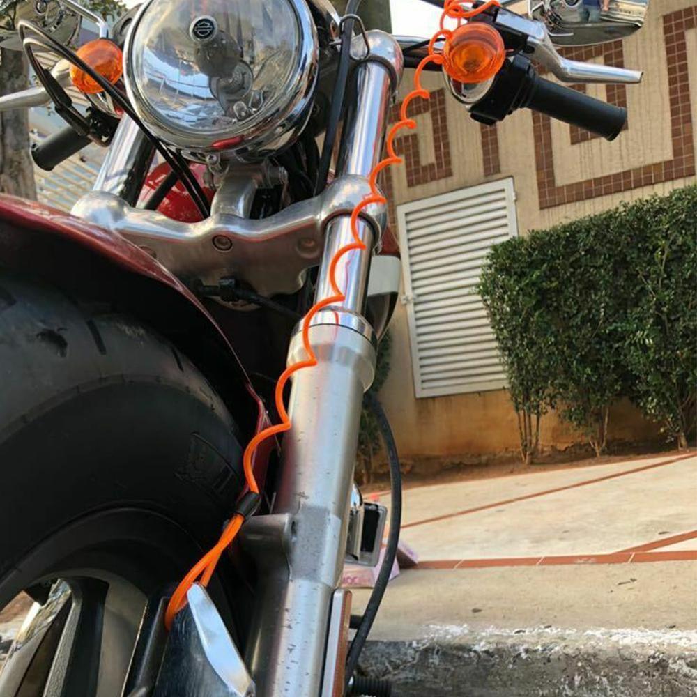 120cm Motorcycle Bike Alarm Disc Lock Reminder Antitheft Spring Security Lock Cable Cable Disc Spring Reminder Motorbike Ca U7Y5