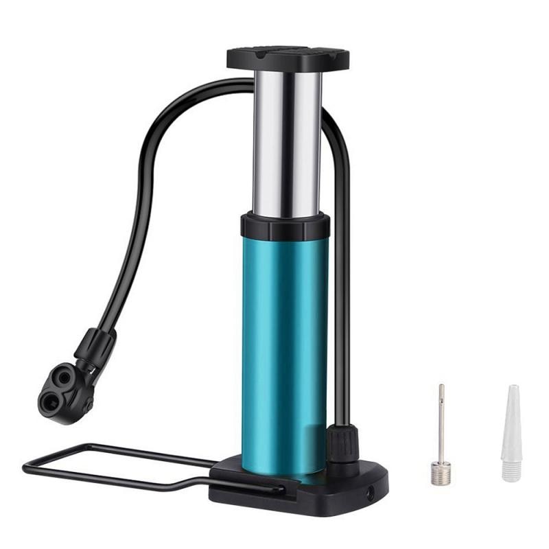 Mini Bike Pump Foot Pump Road Portable Air Bicycle Pump Compressor Pedal Tire Inflator Bicycle Pump High Pressure Cycling Pumps