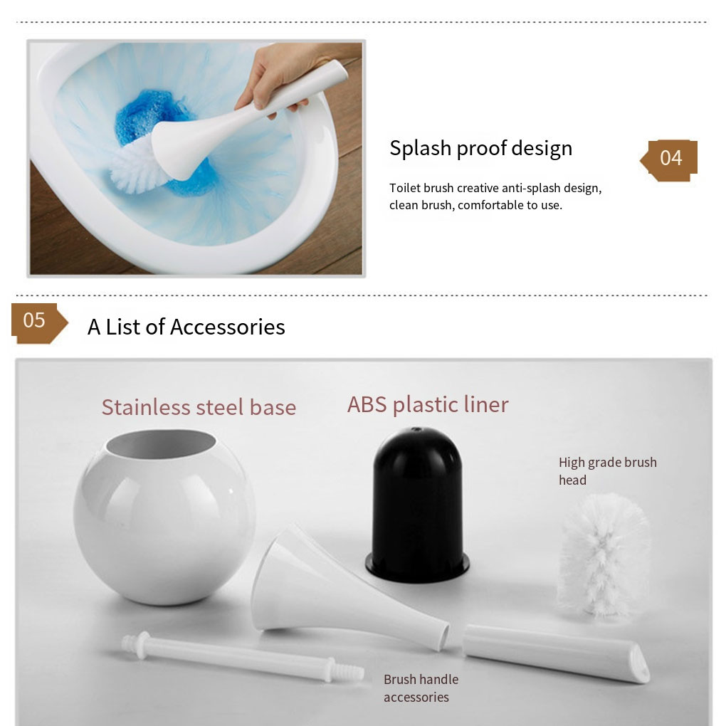 Toaleta ABS szczotka biurowa kucana muszla klozetowa miękkie narzędzie czyszczenie włosów łazienka