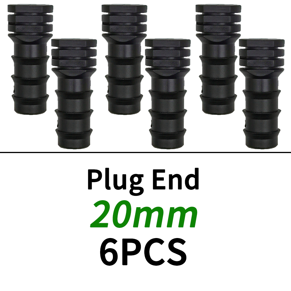1/2" 3/4" Male Female Thread Connector To Barb 16mm 20mm 25mm PE Hose Adapter Tee Elbow Garden Irrigation Drip Watering System: plum
