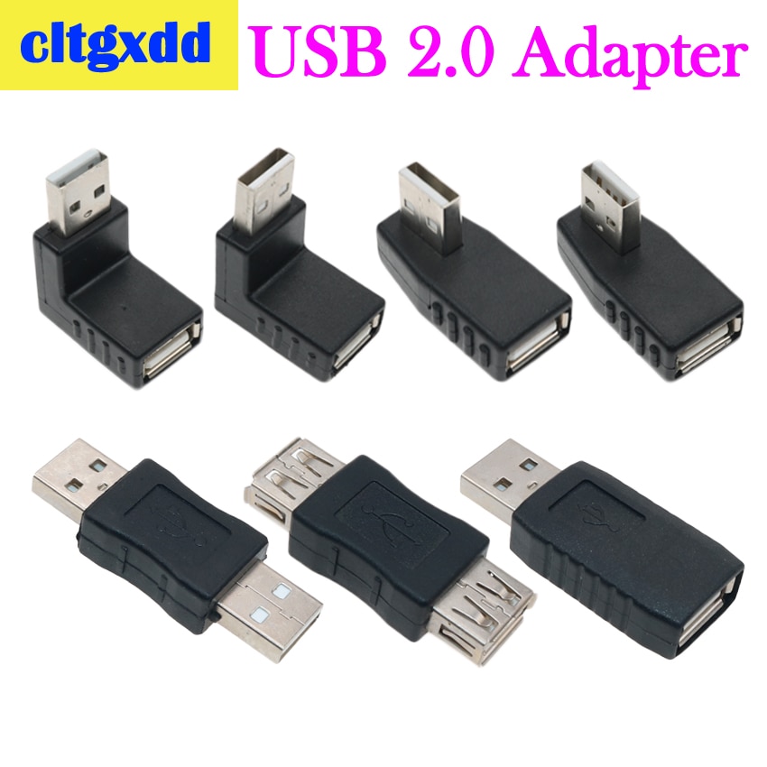 Cltgxdd Links/Rechts/Onder/Boven 90/180 Graden USB 2.0 EEN Man Vrouw Adapter Connector Voor Laptop PC Conversie socket