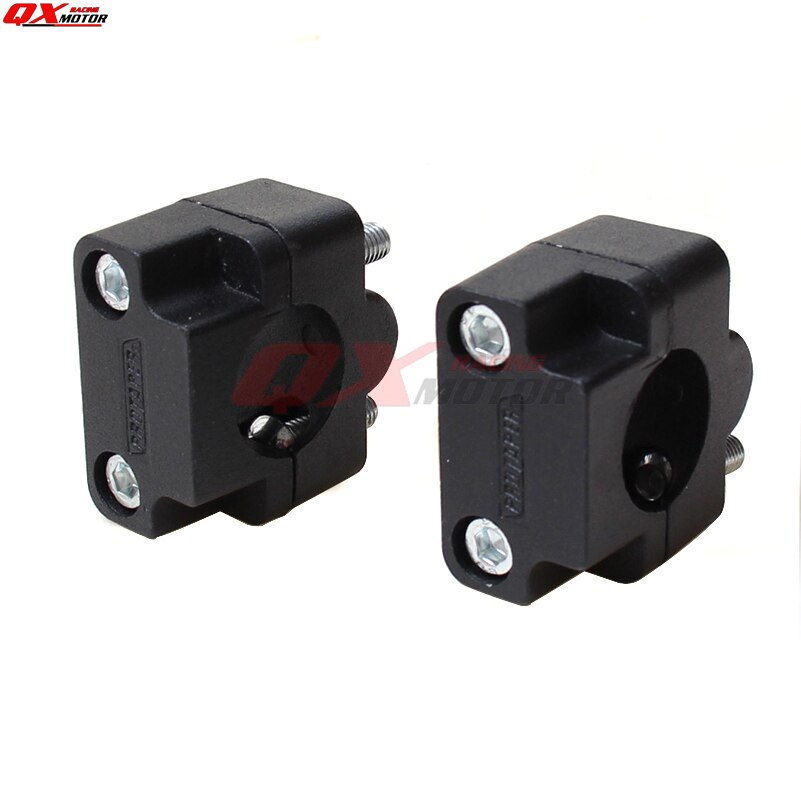 Aluminum Motorcycle Dirt Bike Handle Bar Mount Fat Bar Adapter Handlebar Mounts Riser Clamp 7/8" to 1 1/8 22mm to 28mm