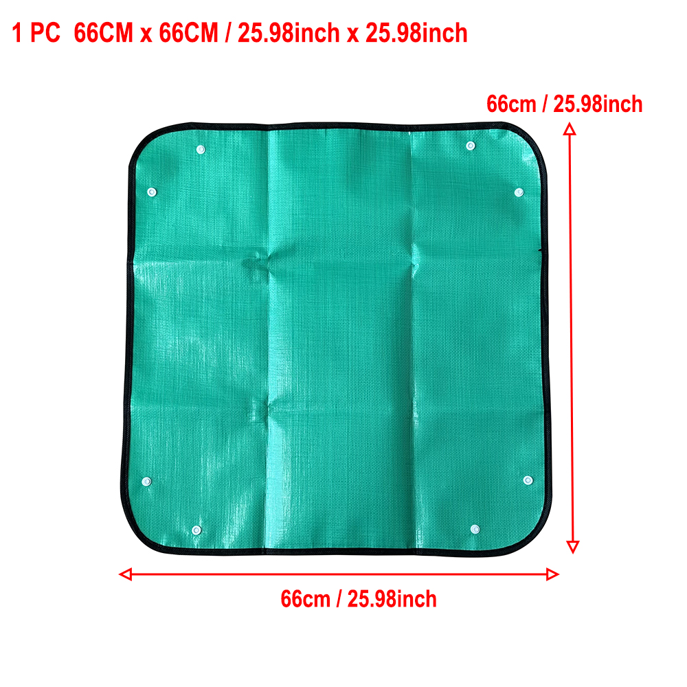 Alfombrilla de plantación para el hogar, suministros de jardinería, almohadilla plegable para macetas, maceta de flores para plantas de jardín, alfombrillas impermeables reutilizables para trasplantar: Amarillo claro