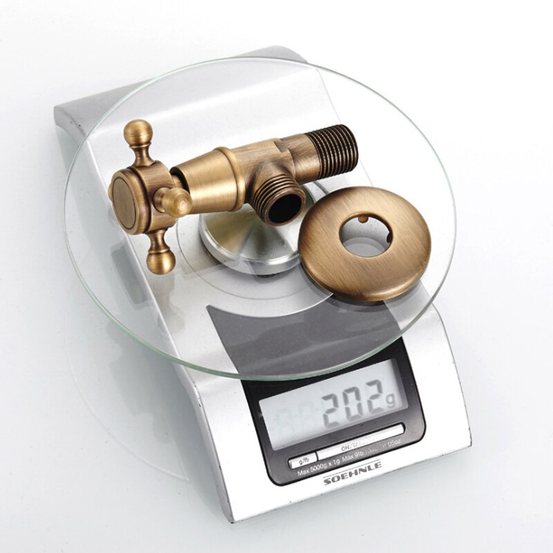 Antique Brass Triangle Valve Water Control Valve Bathroom Tap Water Valve Bathroom Fixtures Accessory