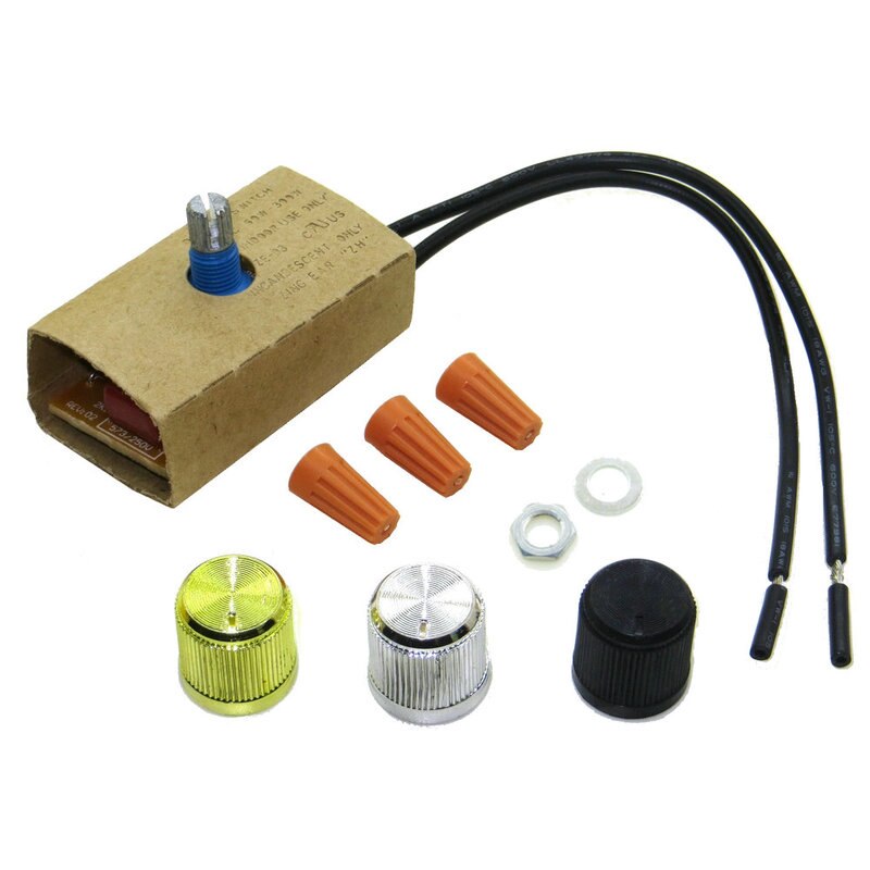 300 Watt Manual Dimmer Vervanging Schakelaar Met Knop Voor Lamp Gloeilamp/Led/Halogeen 120V 300 W/ zwart/Glod/Nikkel