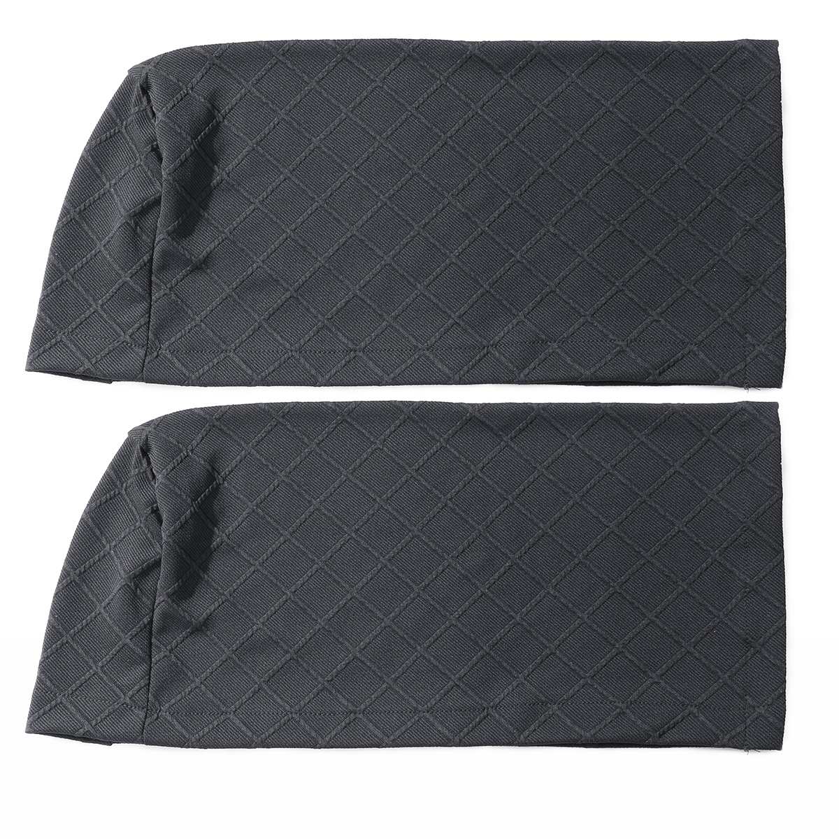2 uds muebles nuevos reposabrazos cubre sofá fundas para sofá silla brazo protectores Anti-deslizamiento elástico: Gris oscuro