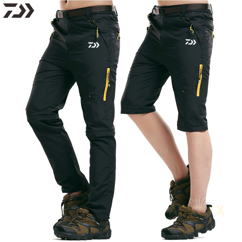 Mannen Waterdichte Verwijderbare Daiwa Vissen Broek Lente Zomer Dunne Ademend Snel Droog Daiwa Vissen Shorts Vissen Kleding