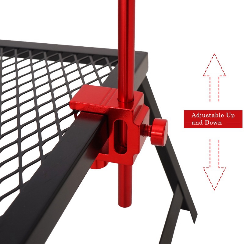Outdoor Ultra-Light Simple Light Stand Aluminum Alloy Mini Light Pole Camping Picnic Table Foldable Fixed Light Bracket