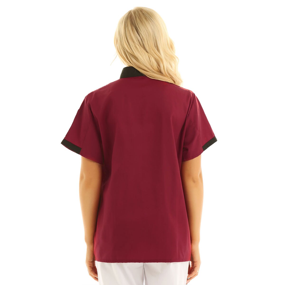 IIXPIN Unisex Men or Women Restaurant Clothes Chef Coat Waitress Jacket Work Uniform Food Service Barista Wear