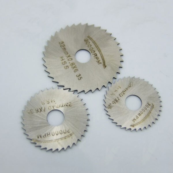 6pcs/set HSS Mini Circular Saw Woodworking Cutting Disc Blades Cutter Diamond Circular Abrasive Drill Ratory Tools Accessories-M