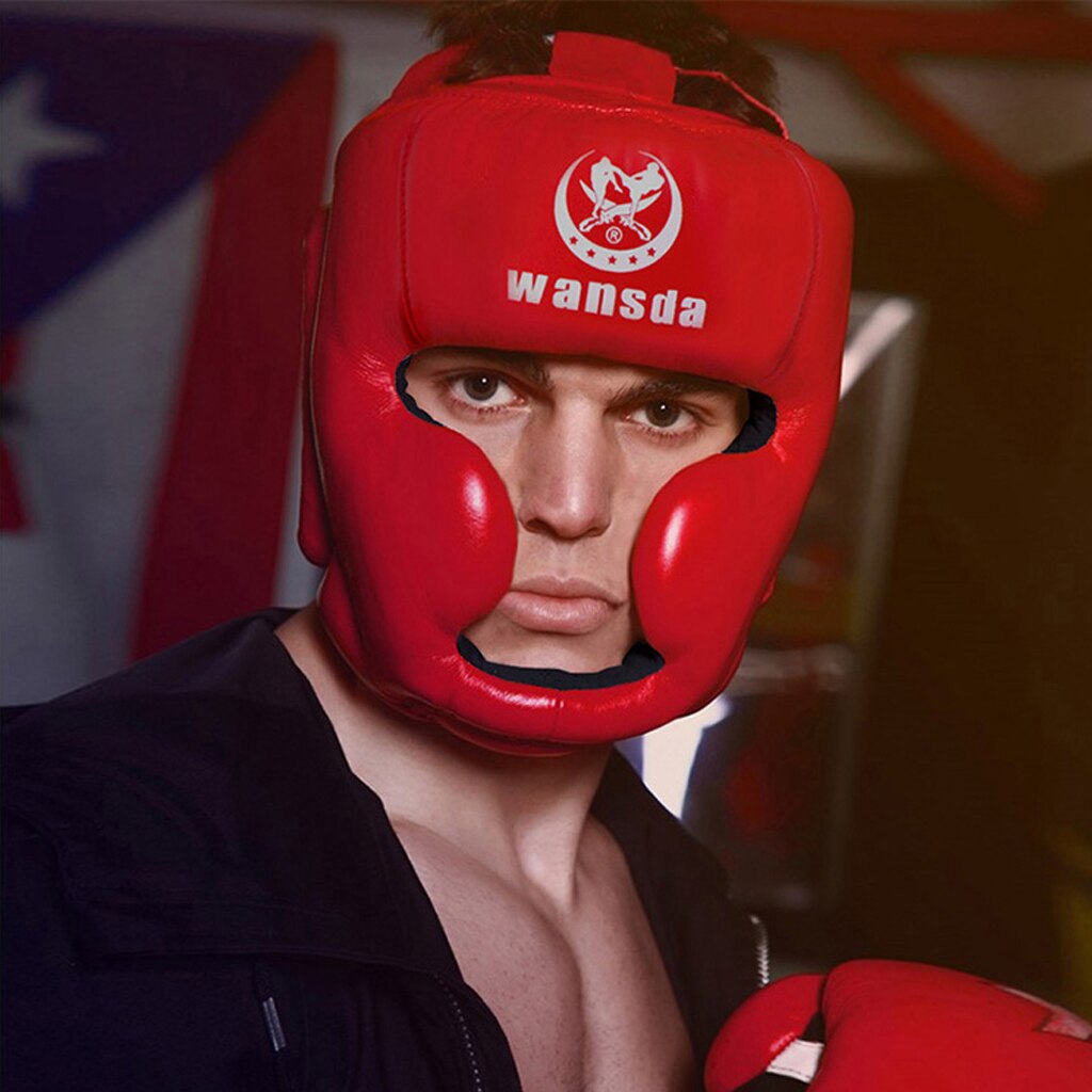 Nyrkkeilykypärä pojat ja tytöt lapset pu nyrkkeily päähineet karate muay thai taistelu mma sanda koulutus aikuisten lasten varusteet