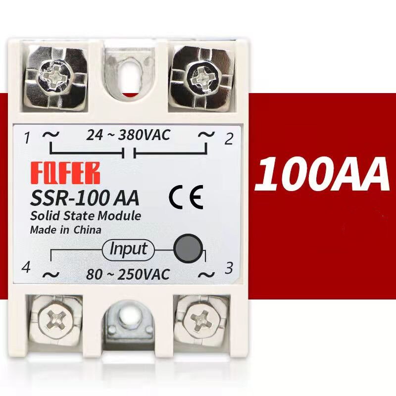 SSR-10AA SSR-25AA SSR-40AA 10A 25A 40A Solid State Relais Module 80-250V Ingang Ac 24-380V ac Output: SSR-100AA