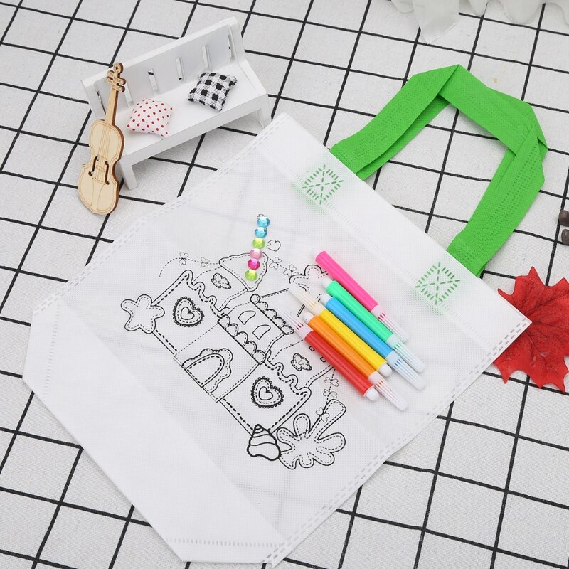 FAI DA TE per Bambini Pittura Giocattoli Disegno Del Mestiere Sacchetto di colore Educativi Giochi Di Disegno con Cassetta di Sicurezza di Acqua Penna