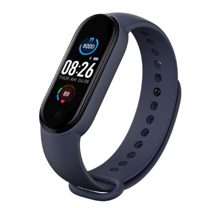 M5 Smart Wristband Sport Smart Bracelet Heart Rate Blood Pressure Bluetooth Call Play Music Heart Rate Monitor Smart Watch: Blue