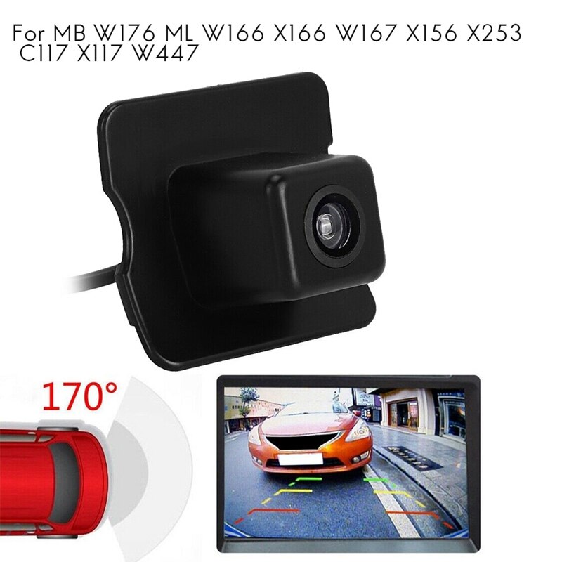Trunk Handle Rear View Backup Camera for Mercedes Benz A CLA GLA GLC GLE M/ML GL/GLS GLK-Class Vito with Parking Line