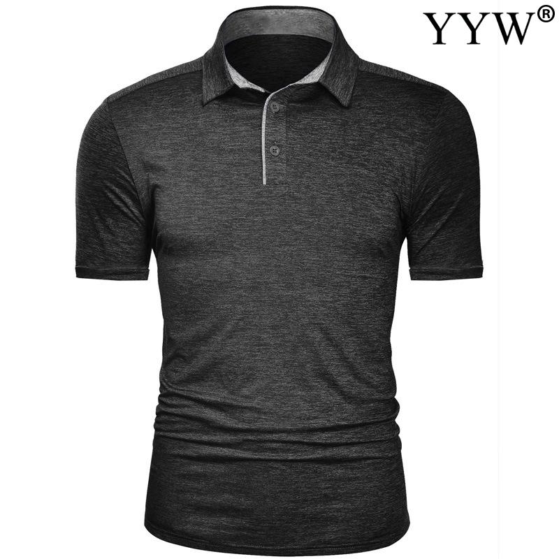 Jongen Golf Shirt Zomer Golf Kleding Golf Kleding Mannen Golf T-shirt T Comfortabel Ademend Golf Korte Mouw t-shirt: dark grey / xl