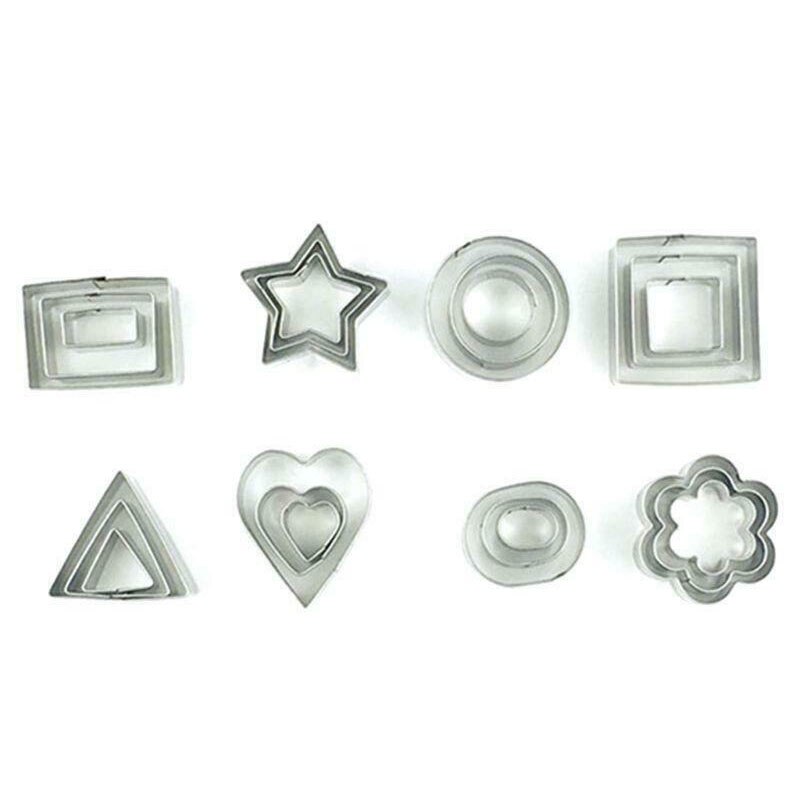 24 Stks/set Mini Cookie Cutter Vormen Kleine Mallen Voor Gebak Deeg Klei Cake Cupcakes & Fondant