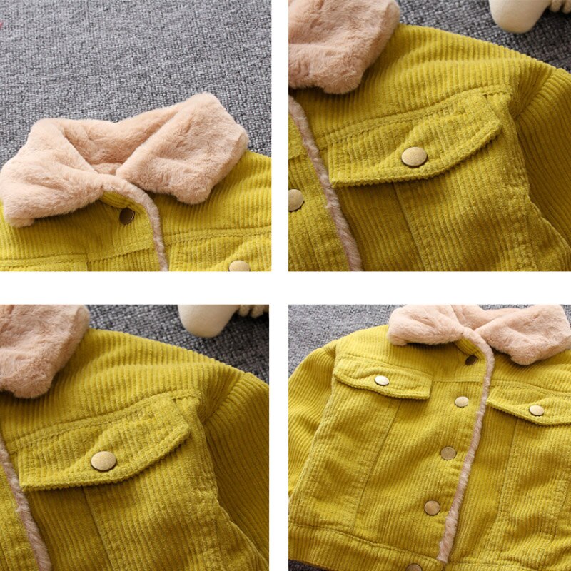 Chaqueta cálida de para niños, abrigos con cremallera, ropa de abrigo gruesa para niños pequeños, prendas de vestir con dibujos animados para otoño e invierno,