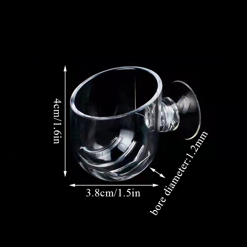 Akwarium wiszące mini kryształ akrylowa doniczka dekoracja robić akwarium woda robić sadzenia kubek cylindryczny robić małych owadów akcesoria robić karmienia: owalny