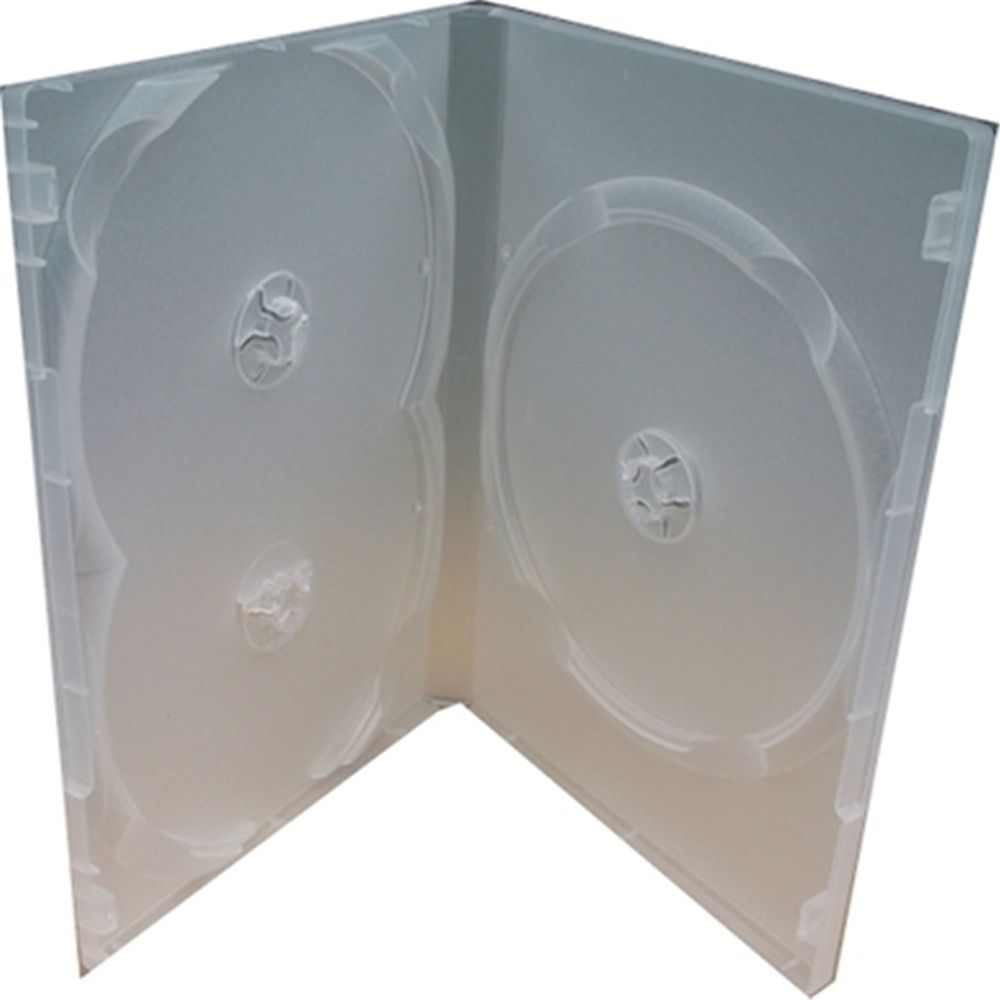 1PC Clear 3 Disc Holders DVD CD Case Movie Box Storage Holder Cover