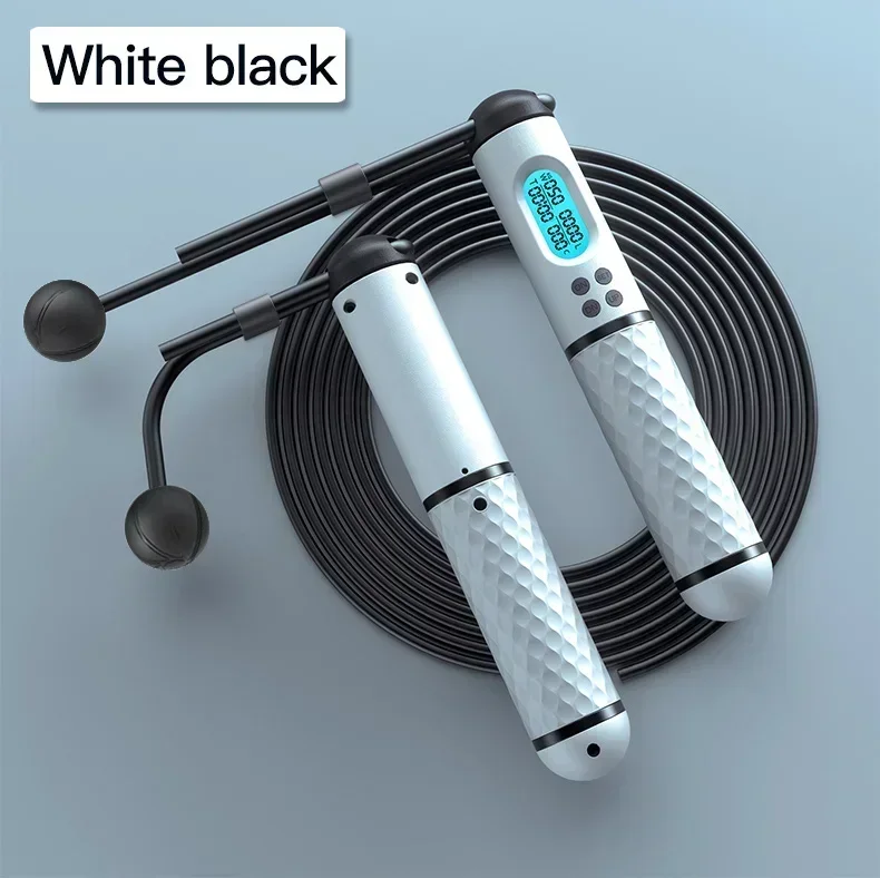 2 In 1 Multifun Skipping Rope With Digital Counter Speed Ball Bearings And Non-slip Handles Jumps And Calorie Count: Red