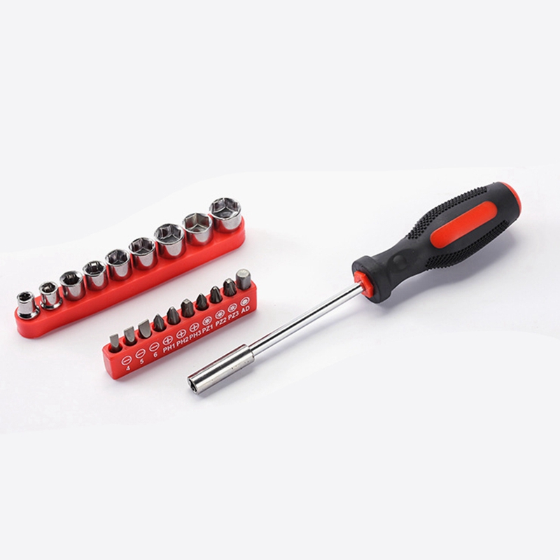 Retail 43Pcs Tool Kit Household Repair Universal Hand Tool Set With Toolbox For Home Garage Apartment Dorm Office Maintenance