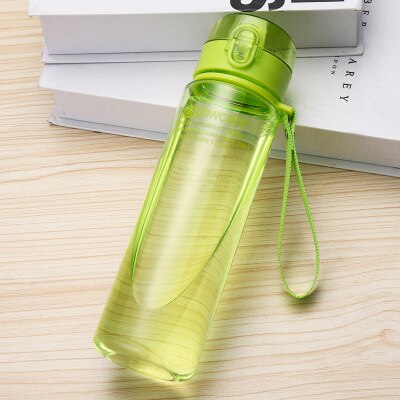 Bouteille d'eau Portable sans Bpa | Secoueur de protéines, bouteille d'eau de mouvement, plastique sans Bpa pour sport, camping randonnée bouteille d'eau pour enfants 400/560ml: 560ML / green A