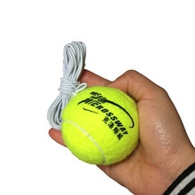 Begynder træning praksis rebound tennisbold med 3.8 meter elastisk reb gummibold træningsmaskine