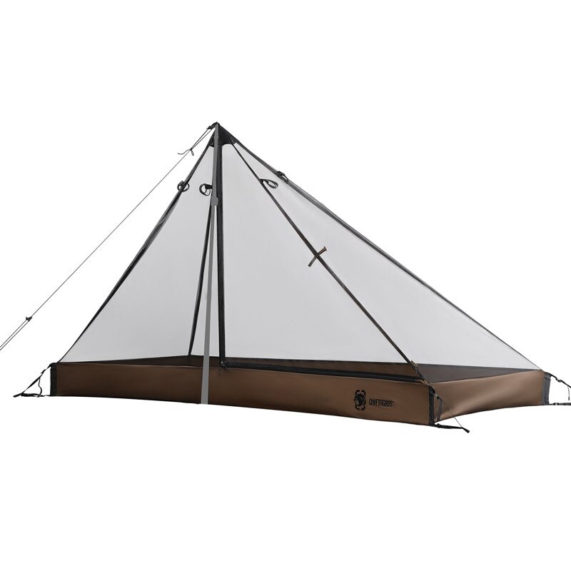 Onetigris 1-Persoon Mesh Binnentent Camping Onderdak Met Waterdichte Tent Bad Vloer Voor Tenten Dekzeilen Backpacken Wandelen: Default Title