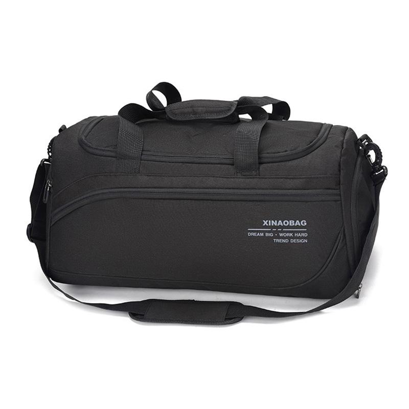 Men Travel Bag Waterproof Sport Bag Training Bag Cabin Luggage Bag Lightweight Travel Bag Business Handbag For Men Weekend Bag: Black