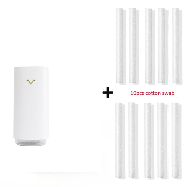 Liten luftfuktare ultraljudsdimma ångdimma tillverkare eterisk olja usb aromdiffusor för hushålls sovrum bil rosa vit: Järnoxid röd
