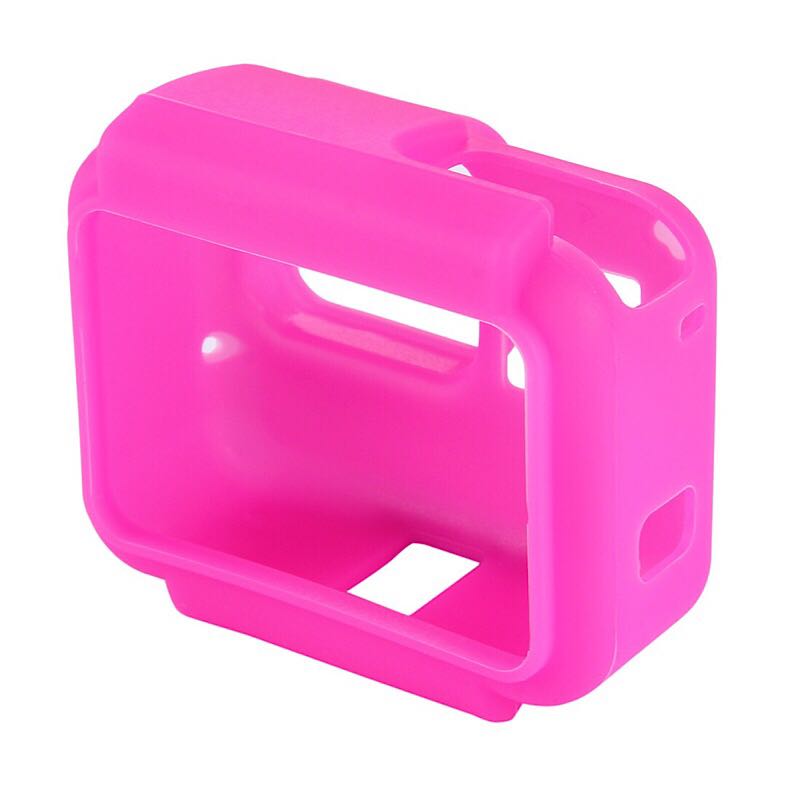 Neue FÜR gehen Profi Weiche Silikon fallen Schutz Abdeckung für GoPro Held 5 6 7 Schwarz Sport Aktion Kamera Zubehör Standard Rahmen: Rosa