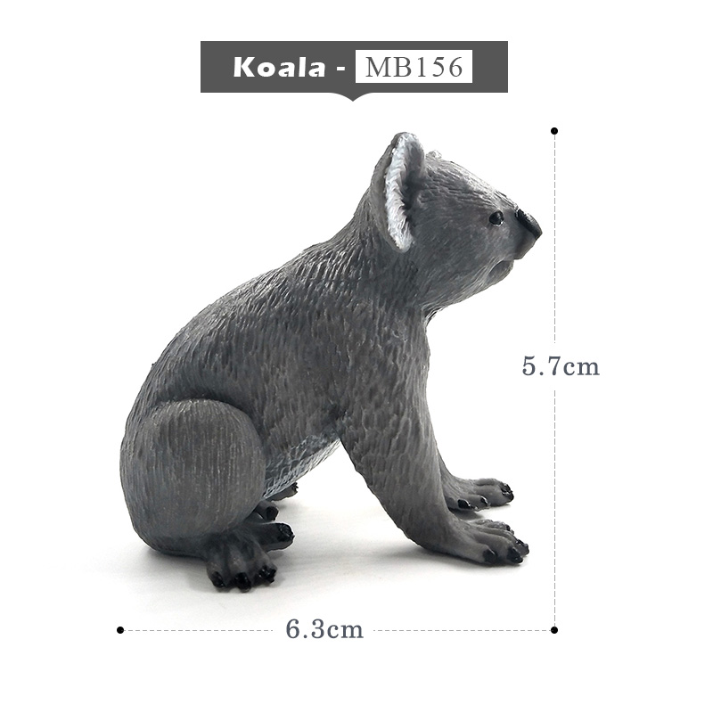 Chimpanzee Panda Crocodile blanc Koala | Modèle d'animal en forme de cygne, décoration de maison, accessoires de décoration féerique de jardin: Koala