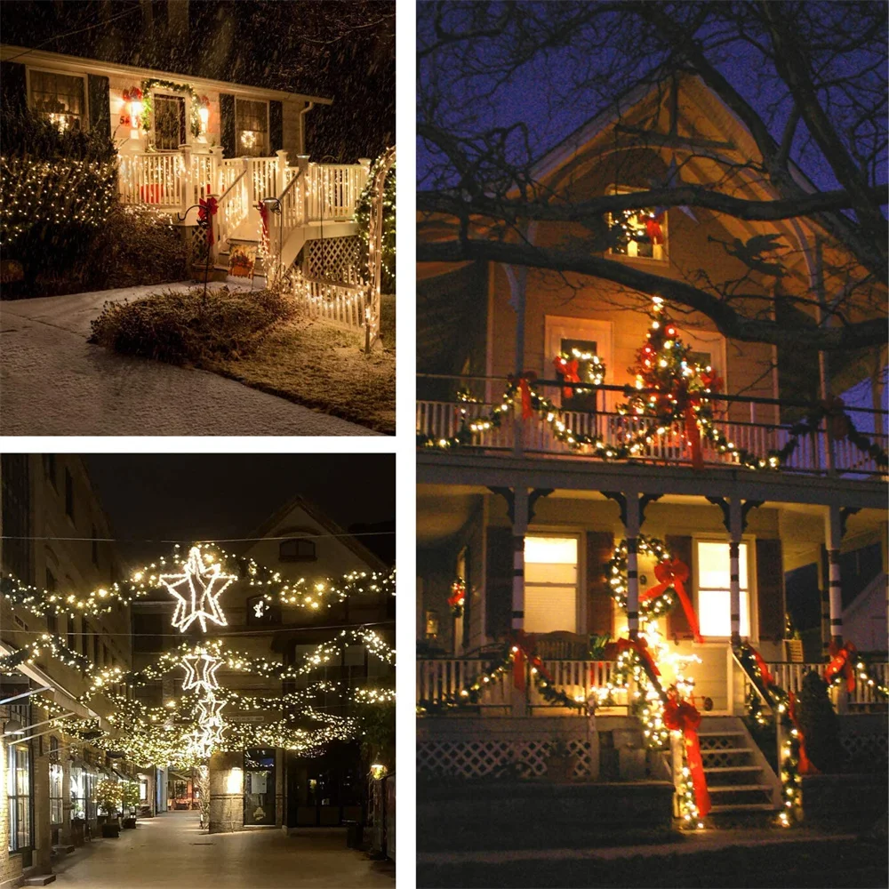 Led Outdoor Solar Lamp String Lights Timing 200/300 Leds Fairy Christmas Party Garland Solar Tuin Waterdicht