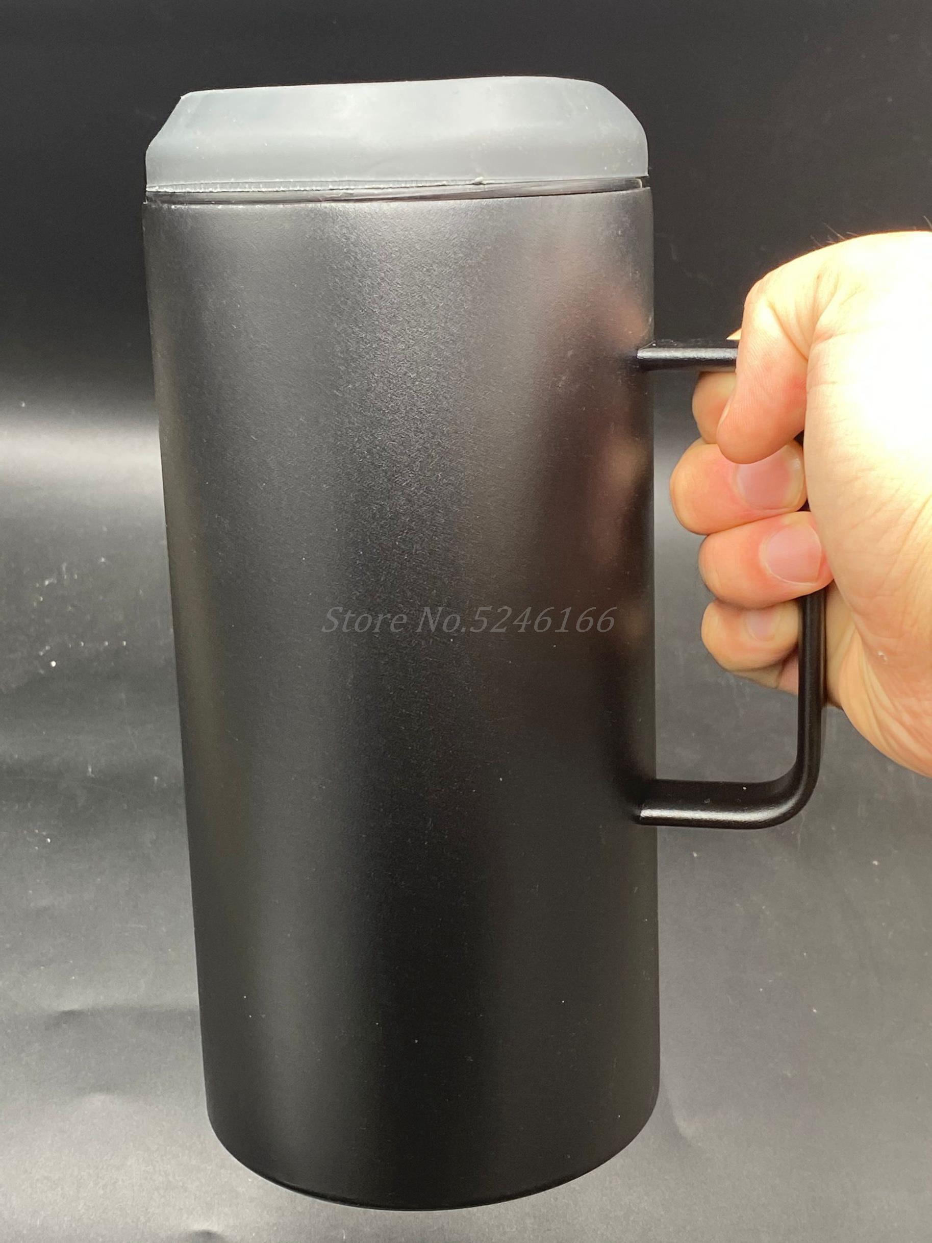 40Oz Cola Bier Koeler Met Handvat Rvs Geïsoleerde Kan Koeler Bier Kouder Keeper Bier Fles Kan Houder Base verstelbare: Black