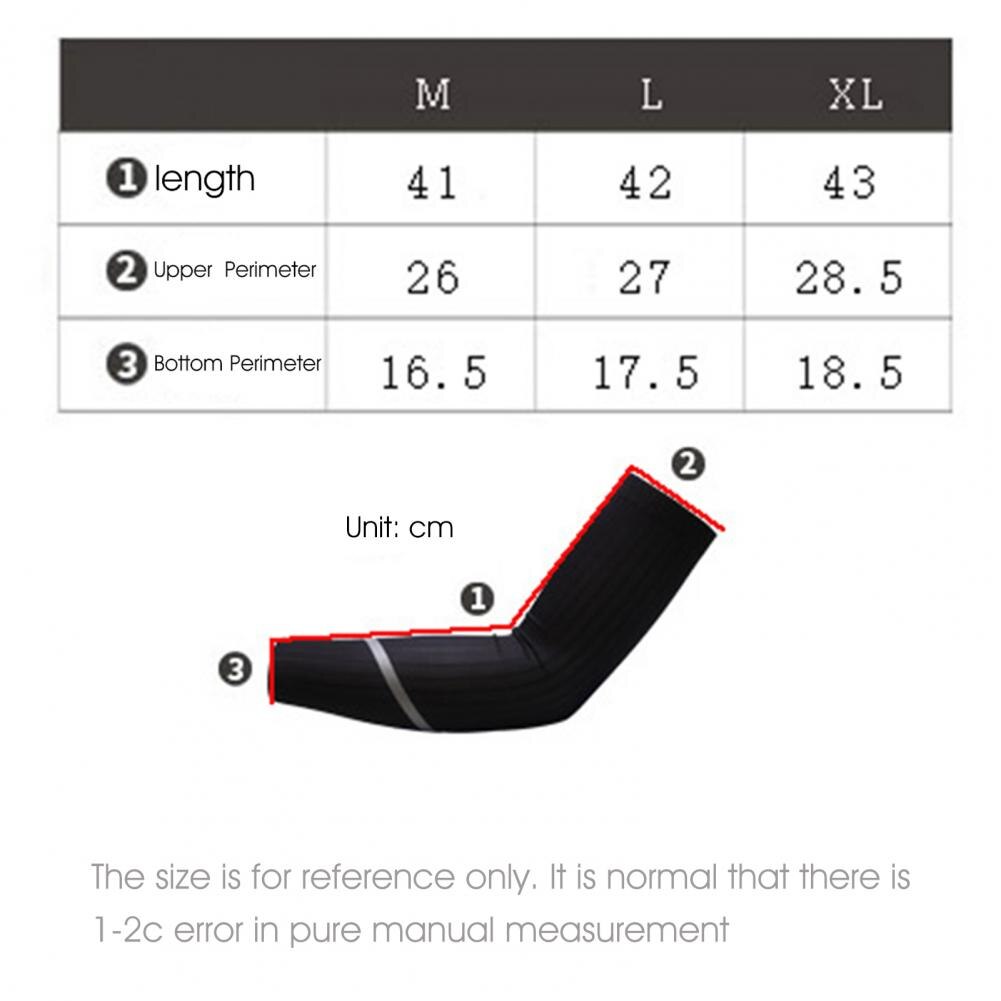 1 Pair Unisex Cycling Arm Sleeves High Elasticity Relieve Muscle Fatigue Lightweight Arm Protection Sleeves for Riding