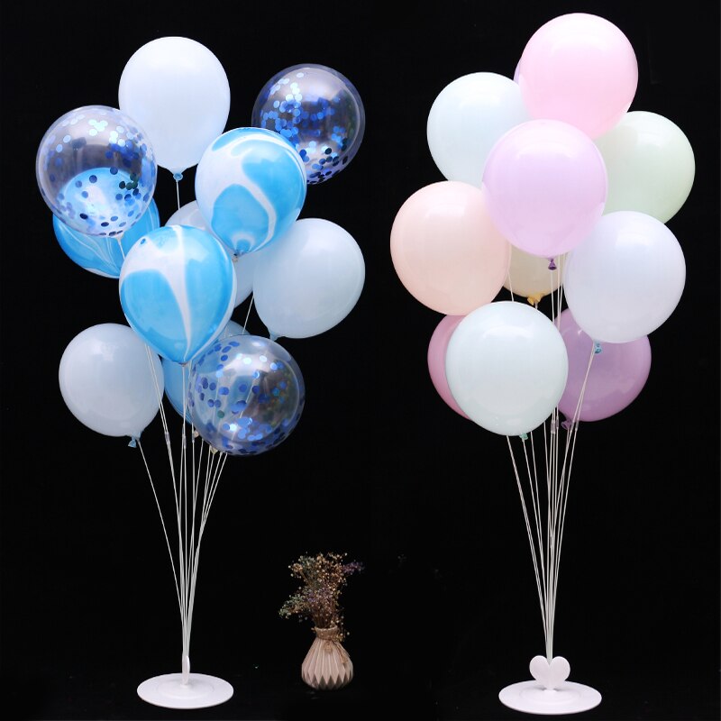Supports de ballons cylindriques, 7 Tubes, décoration de fête prénatale, pour anniversaire, 7 Tubes