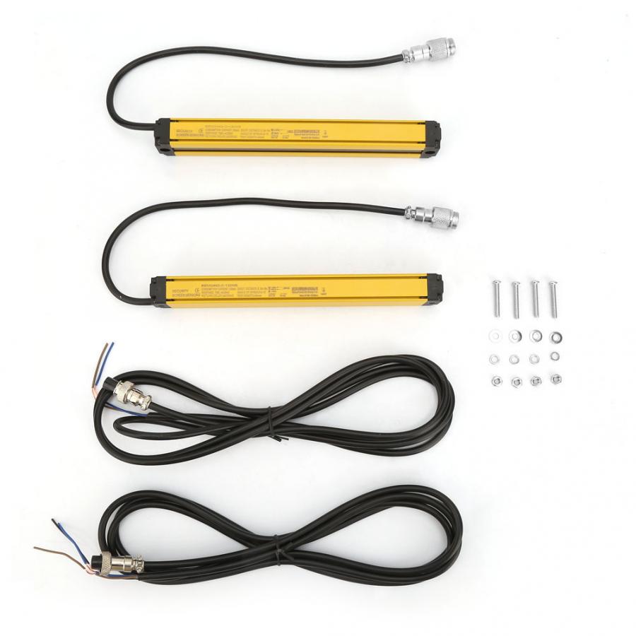 Light Curtain Sensor Switch Safety Light Grating Security Device DC10-30V for forging machine tools NPN/NC 4/6/8/10/12/Beams