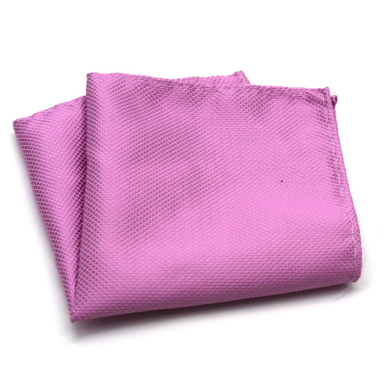 Luxe Heren Zakdoek Plaid Effen Kleur Zakdoeken Polyester Hanky Business Pochet Borst Handdoek 21*21CM
